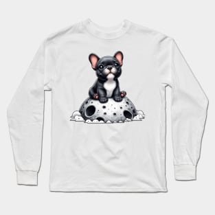 Lunar Frenchie: Adventures Beyond, Dog Lover, French Bulldog Long Sleeve T-Shirt